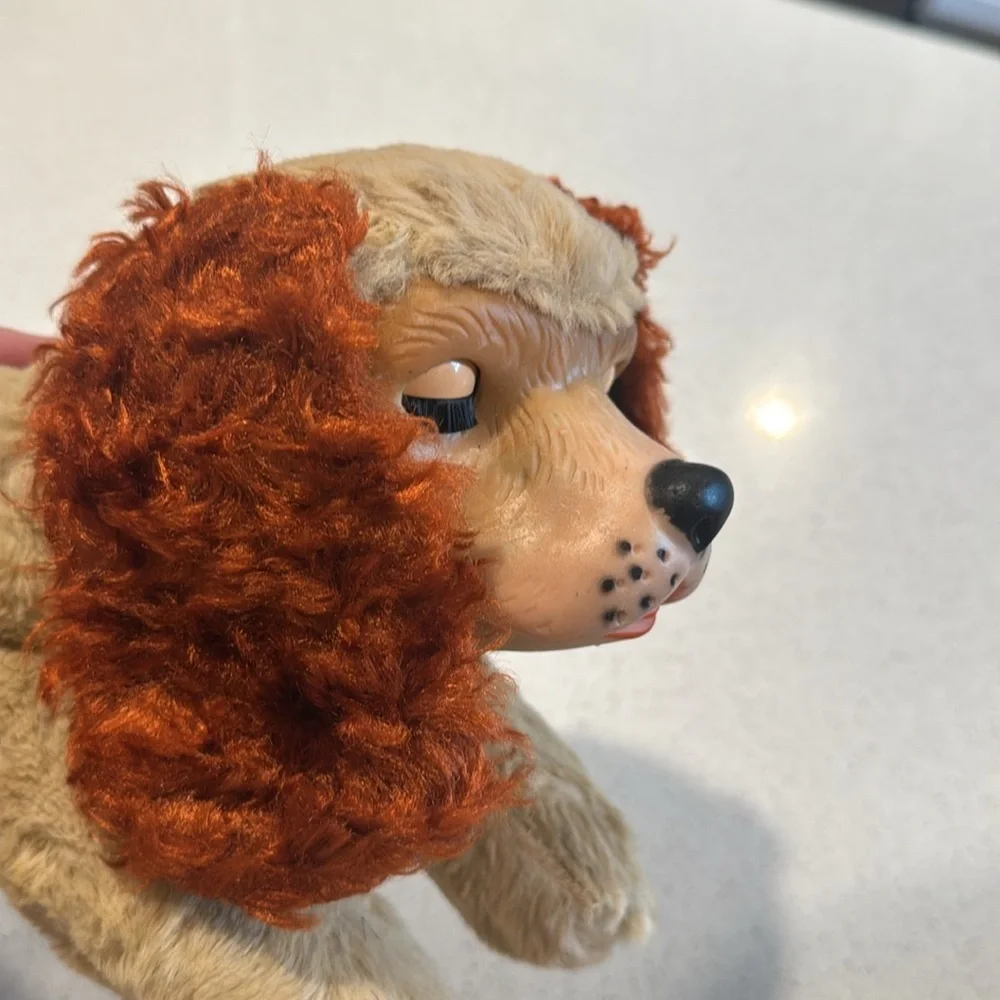 Plush Dog Vintage Stern Rubber Face dog Rare!